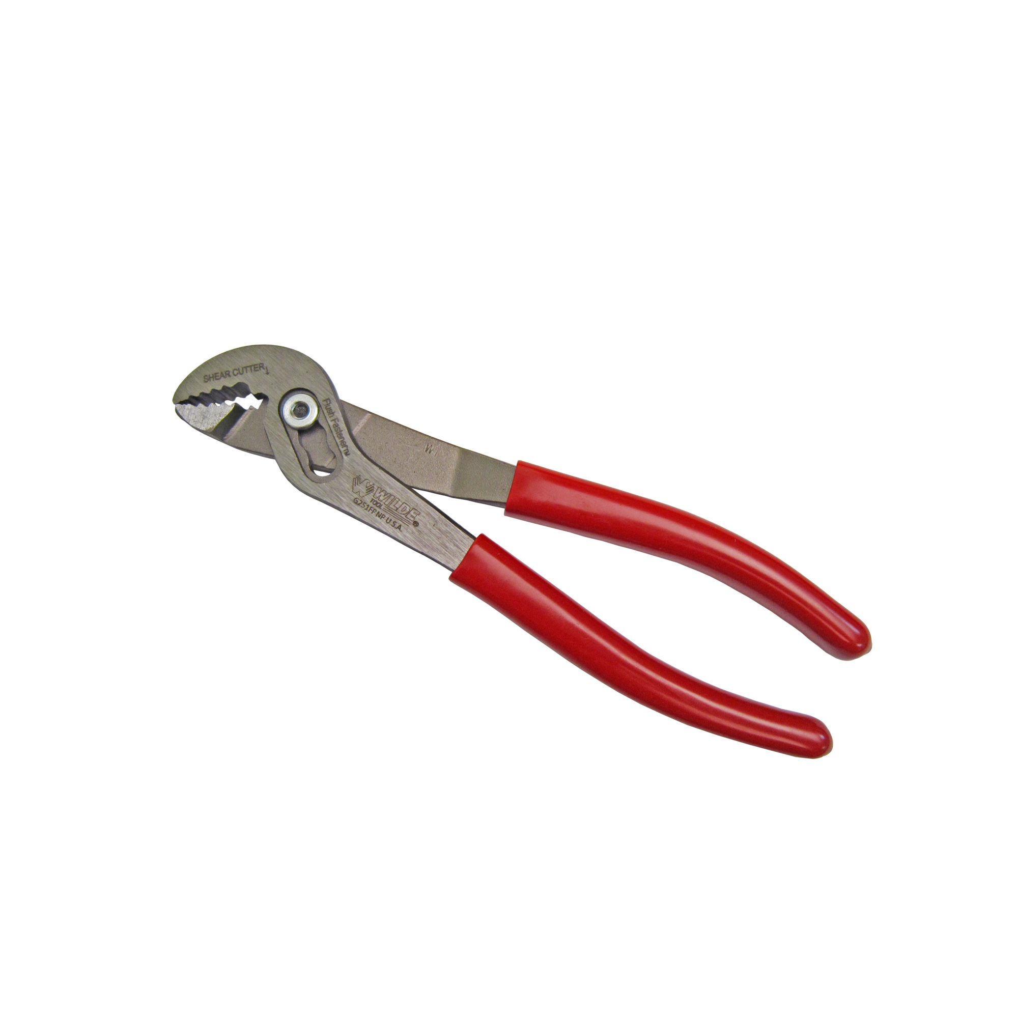 Wilde Tool Flush Fastener 6-3/4" Angle Nose Slip Joint Pliers-Polished, Model # G251FP.NP/CC